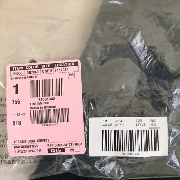 NWT Madewell chunky knit scarf deep green nubbly beauty. XXL wrap with fringe - Picture 8 of 9